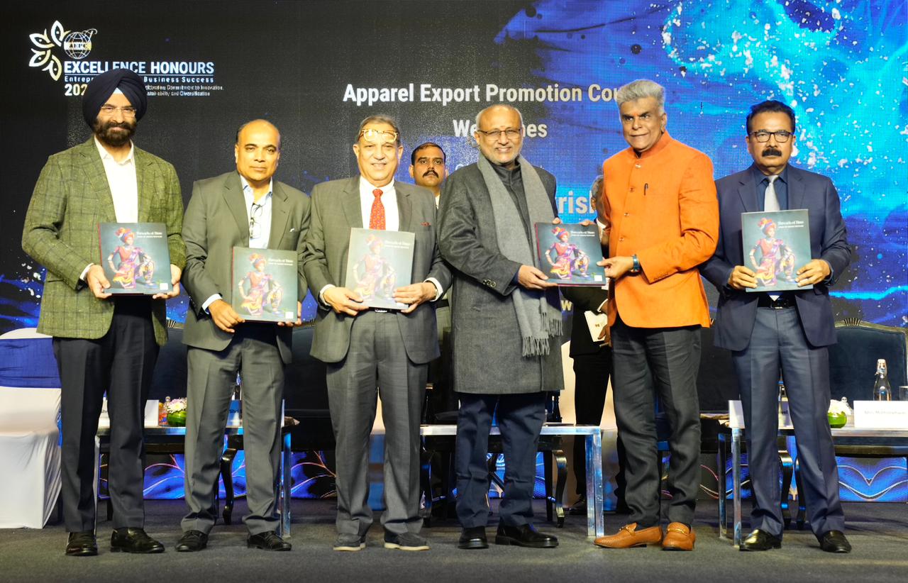 Vice-President of India, Shri C. P. Radhakrishnan, participated as the Chief Guest at the Apparel Export Promotion Council (AEPC) Awards Function in New Delhi on 20.12.2025.The Vice-President also released the coffee table book titled “Threads of Time: Story of India’s Textiles” at the event.